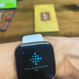 Fitbit Versa 2 with accessories